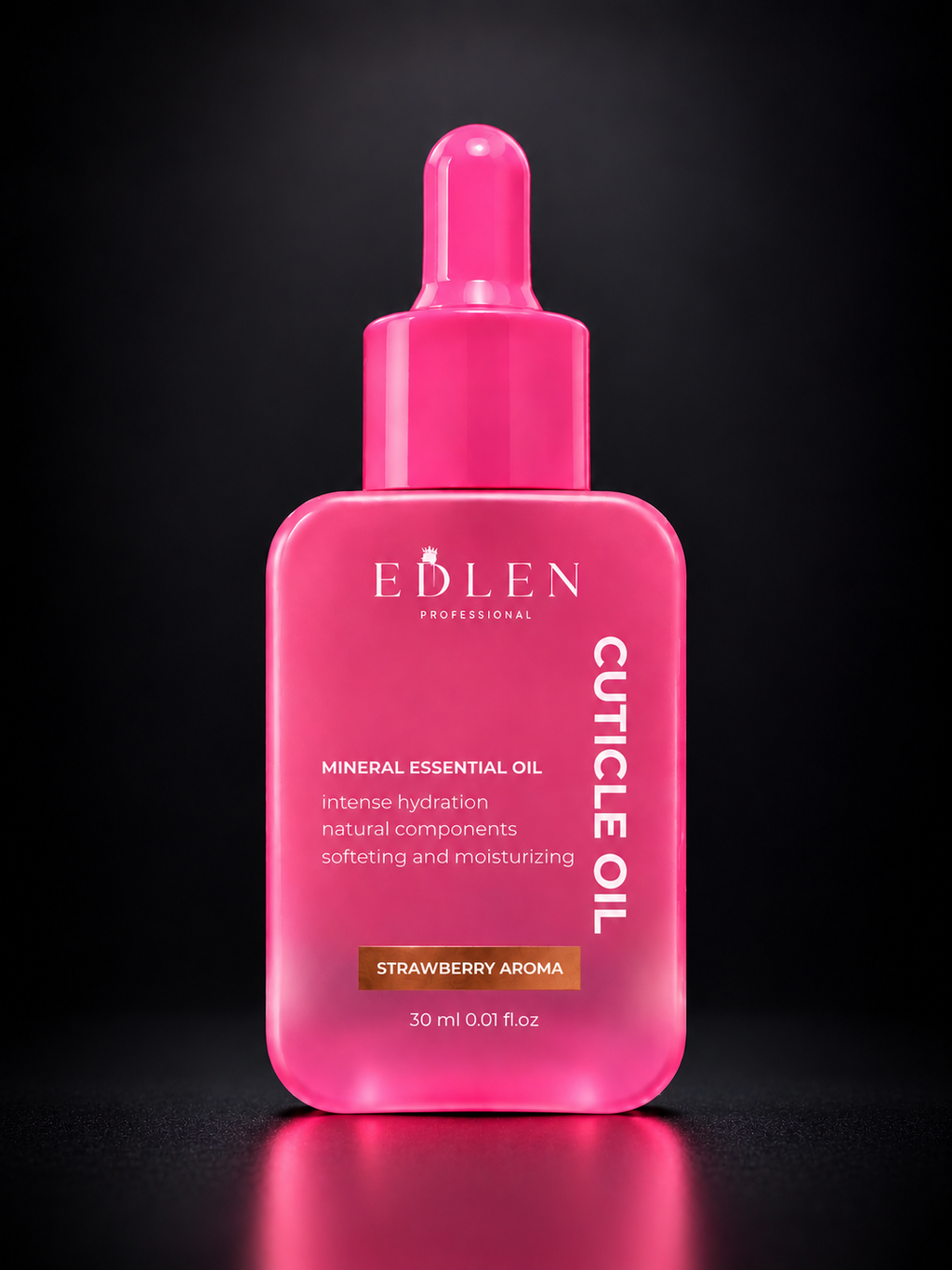 Edlen Cuticle Oil — Strawberry Aroma, 30 ml
